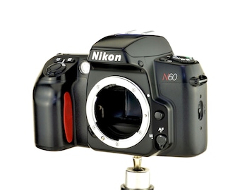 Nikon N60 QD 35mm SLR Camera Body - Hard to Find Black Version Near Mint Condition