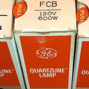 GE General Electric FCB Quartzline Projector Lamp New In Original Box NoS MiNTY!