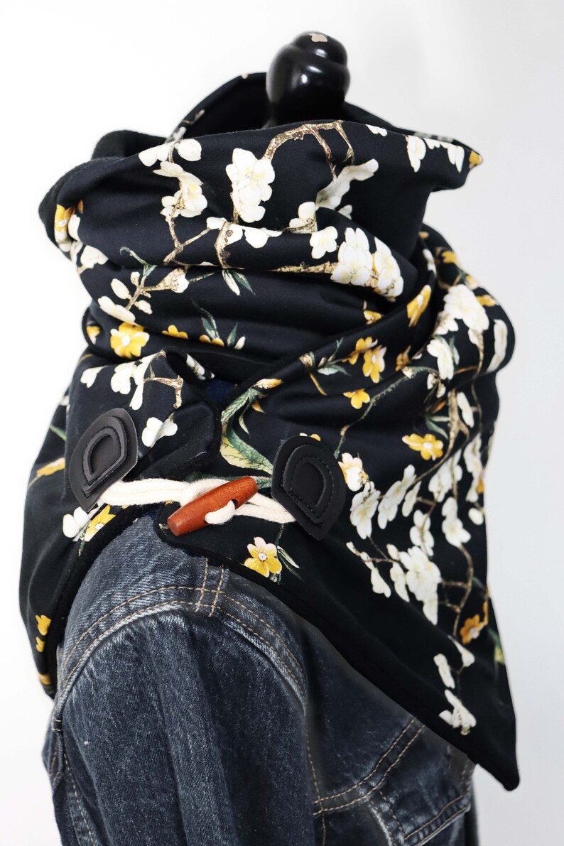 Écharpe Léonardi - Polyester - Jaune & Fleurs Orange - Occasion