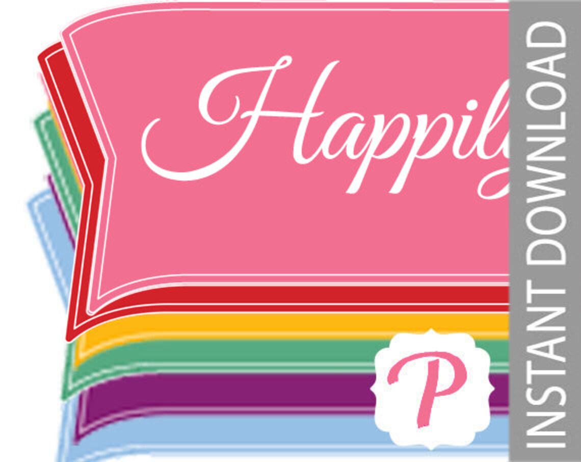 Happily Ever After Printable Banners Wedding Shower Fairytale ...