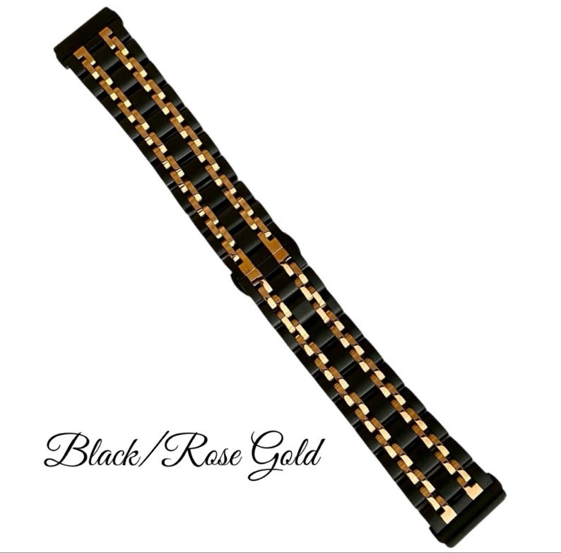 Stainless Steel 20MM Watchband Compatible with Fitbit Versa Watch : Color Options image 9