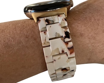 Resin 20MM Watchband Compatible With Google Pixel  / Clasp & Adapter Color Options