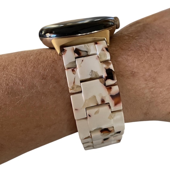 Resin 20MM Watchband Compatible With Google Pixel  / Clasp & Adapter Color Options