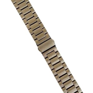 Stainless Steel 3 Link Watchband For Fitbit Versa Watch: Silver, Gold, Black, Rose Gold image 8