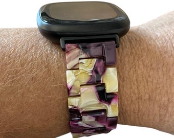 Hars 20 mm horlogeband compatibel met Fitbit Versa-horloge / sluiting en adapter Kleuropties