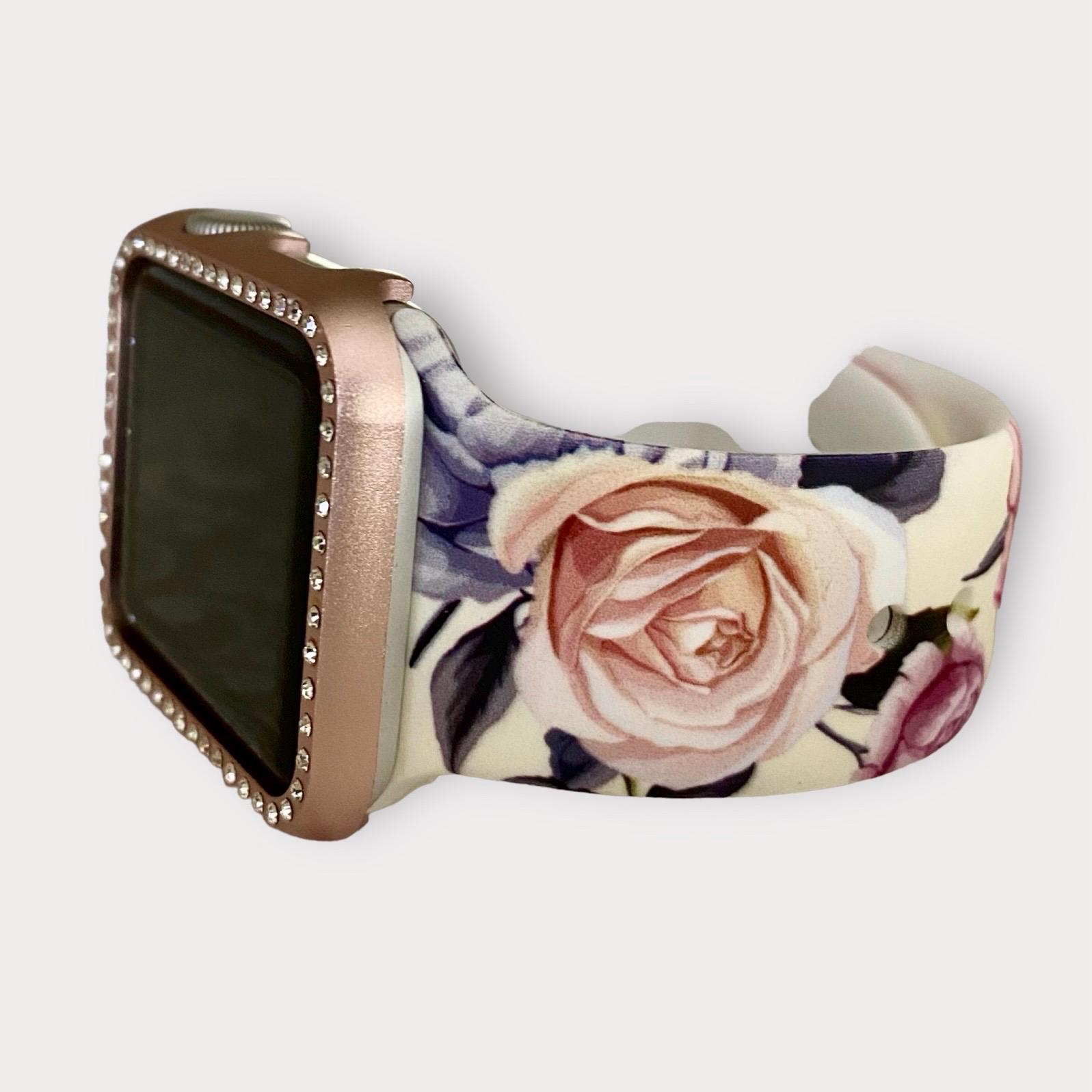 Rose gold silicone apple watch band hotsell