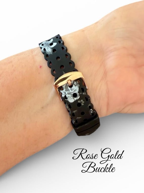 Apple Watch Bands Lot - Black Silicone & Rose Gold Link Bracelet Anne Klein Women main image 4
