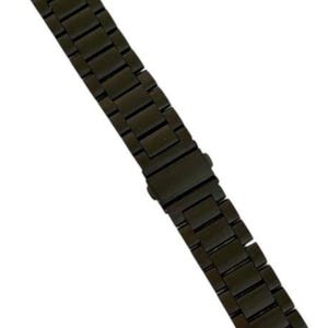 Stainless Steel 3 Link Watchband For Fitbit Versa Watch: Silver, Gold, Black, Rose Gold image 10
