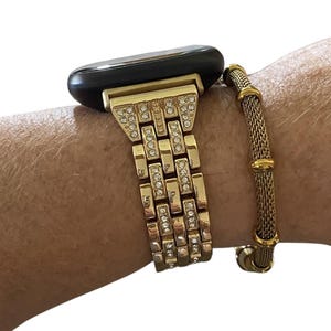 Fitbit Versa/Sense Rhinestone Watchband Bracelet Set / Wedding Jewelry