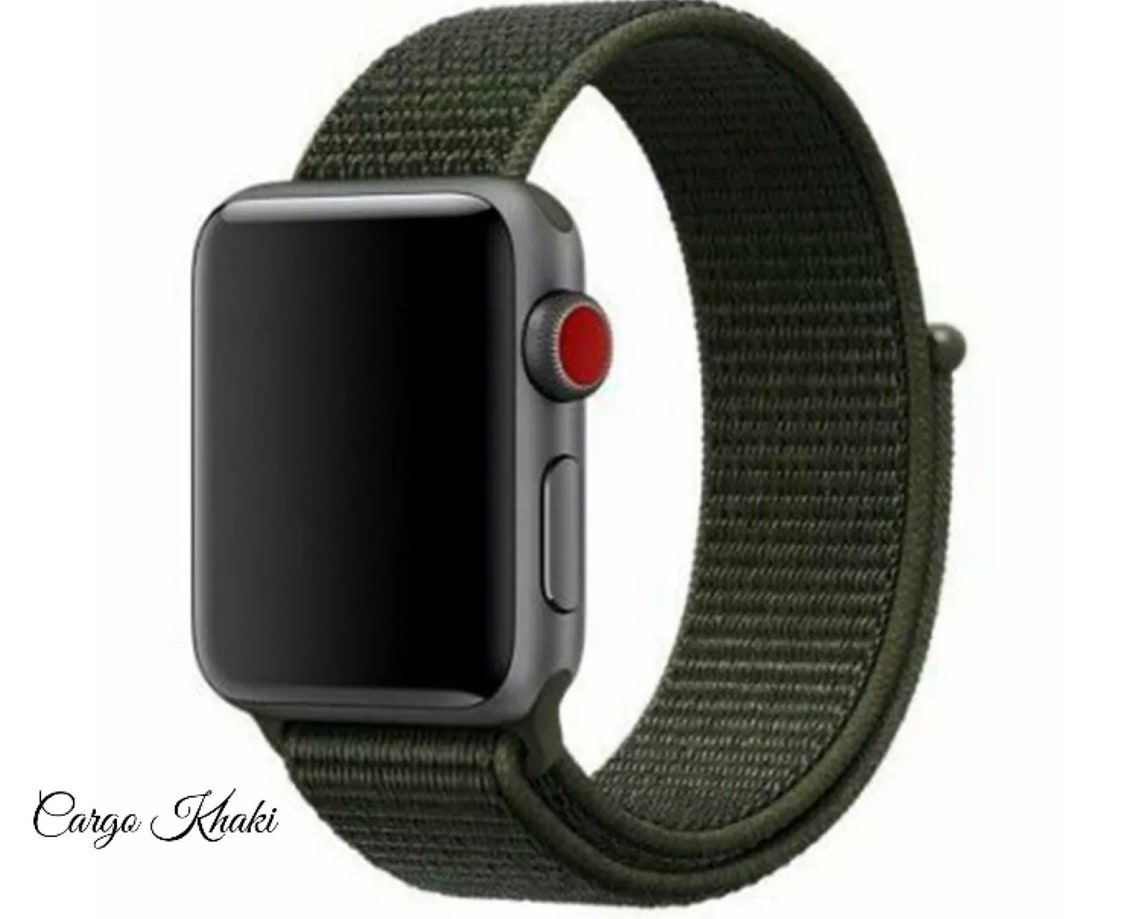 Apple Watch Band Cargo Khaki Sport Loop Soft Comfortable Light Etsy