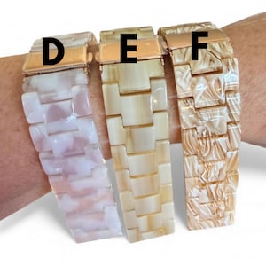 Resin 20MM Watchband Compatible With Google Pixel / Clasp & Adapter Color Options image 3