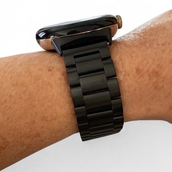 Stainless Steel 3-Link Watchband Compatible with Google Pixel, 20mm / Silver, Gold, Black, Rose Gold
