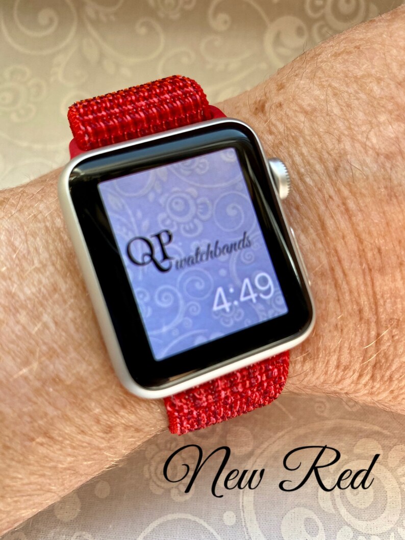 red sport loop apple watch