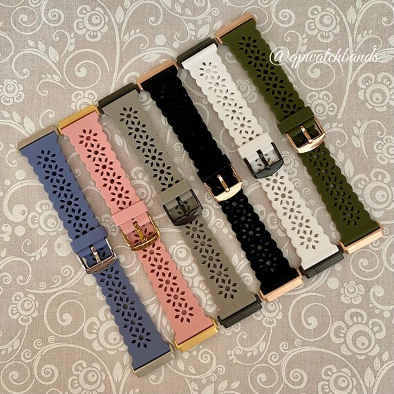 Diamond Lace Silicone Fitbit Versa 3 Horloge Band Versa Sense | Etsy België