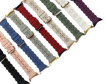 Google Pixel Lace Silicone Watch Band: Silver, Gold, Black, Rose Gold