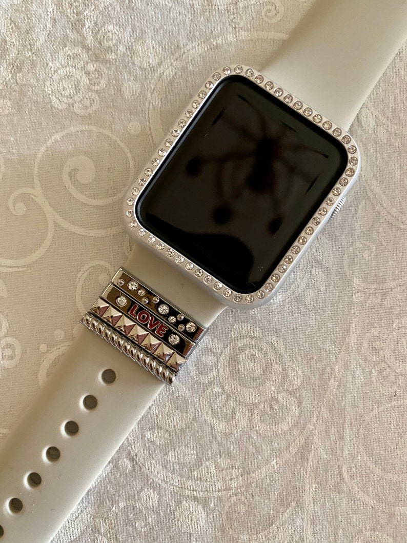 Apple Watch Band Accessoriessilver Decorative Charms for Etsy
