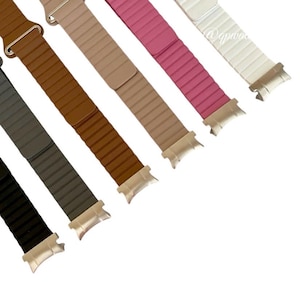 Samsung Galaxy Genuine Leather Magnetic Watch Band - 20mm Strap