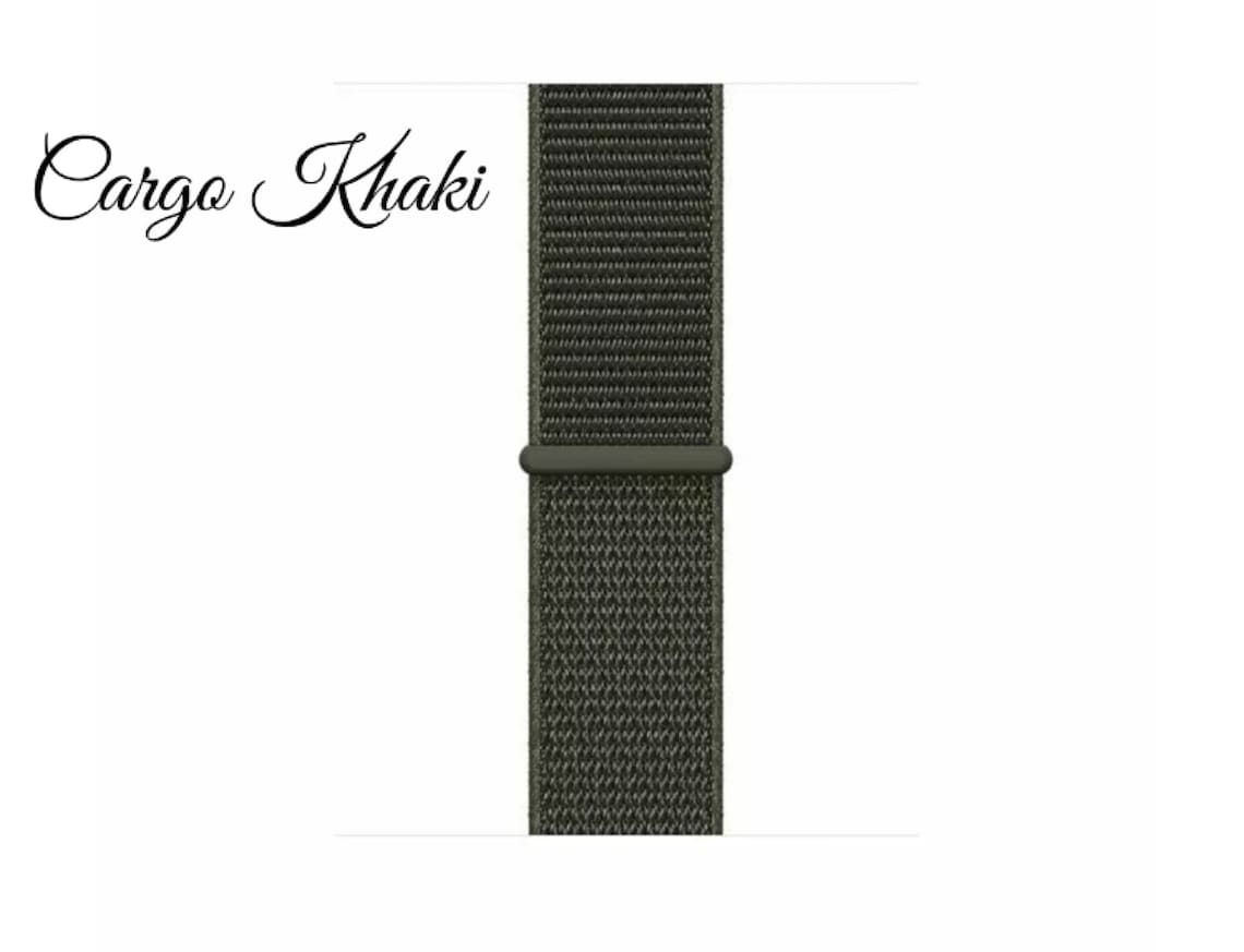 apple watch cargo khaki sport loop