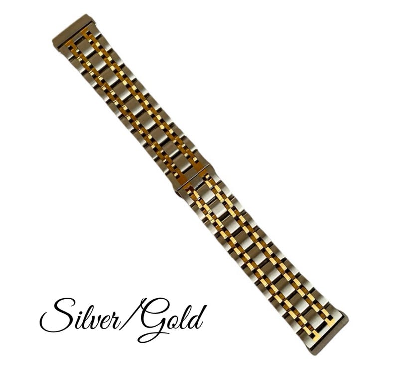 Stainless Steel 20MM Watchband Compatible with Fitbit Versa Watch : Color Options image 5