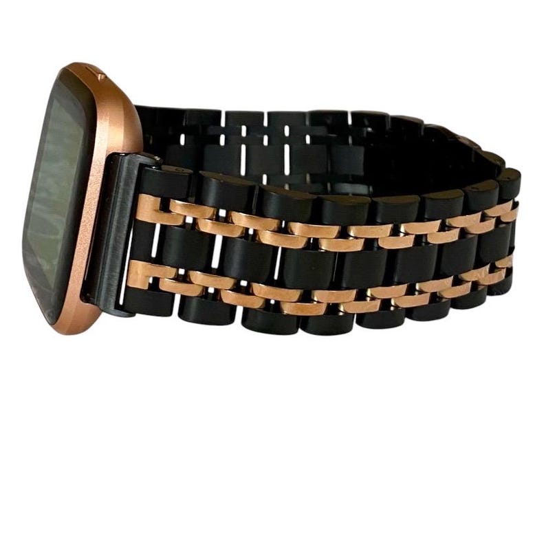 Stainless Steel 20MM Watchband Compatible with Fitbit Versa Watch : Color Options image 3