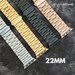 Apple Watch Band-22mm Stainless 38-40-41MM 42-44-45MM Three Link Stainless Silver-Gold-Black-Rose Gold Series 1-8 SE Resizing Tool 