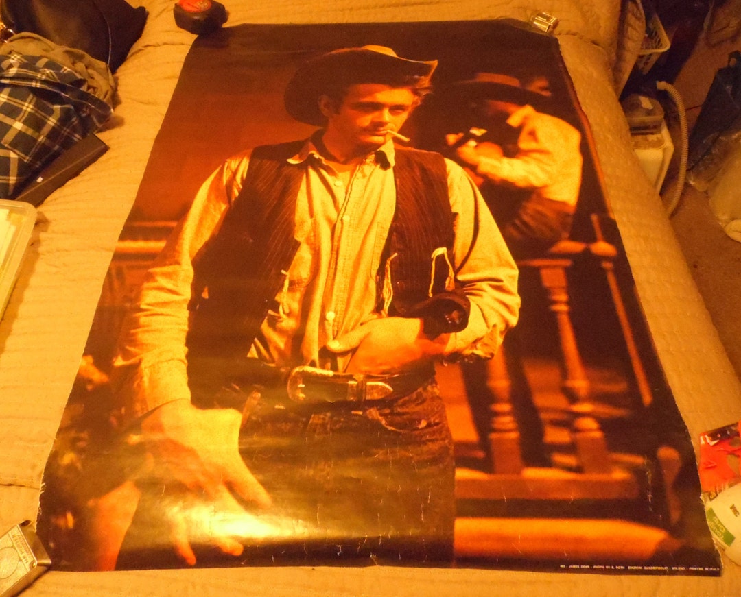 Actor James Dean GIANT Poster/photo by S. Roth 27 X 38 Printed in Italy