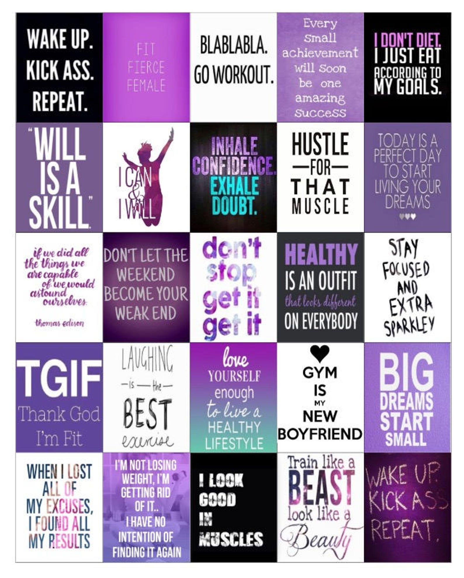 Digital Motivational Stickers / Inspirational Stickers To Use Etsy
