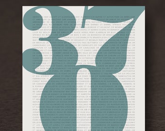 37069 Franklin TN Zip Code Print