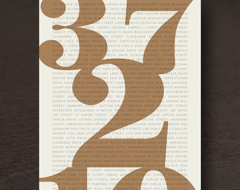 37210 Nashville TN Zip Code Print