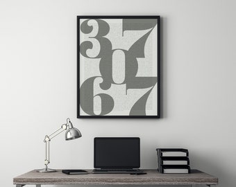 37067 Franklin TN Zip Code Poster