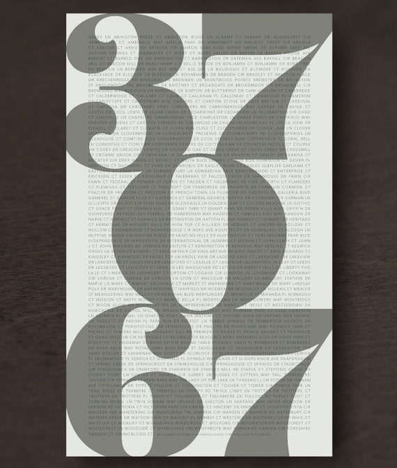 37067 Franklin TN Zip Code Print Etsy