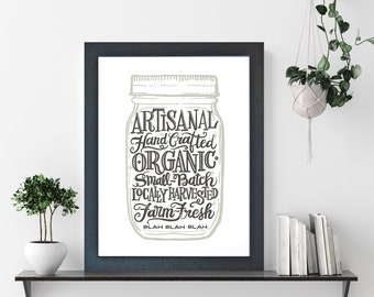 Maker’s Mason Jar Print