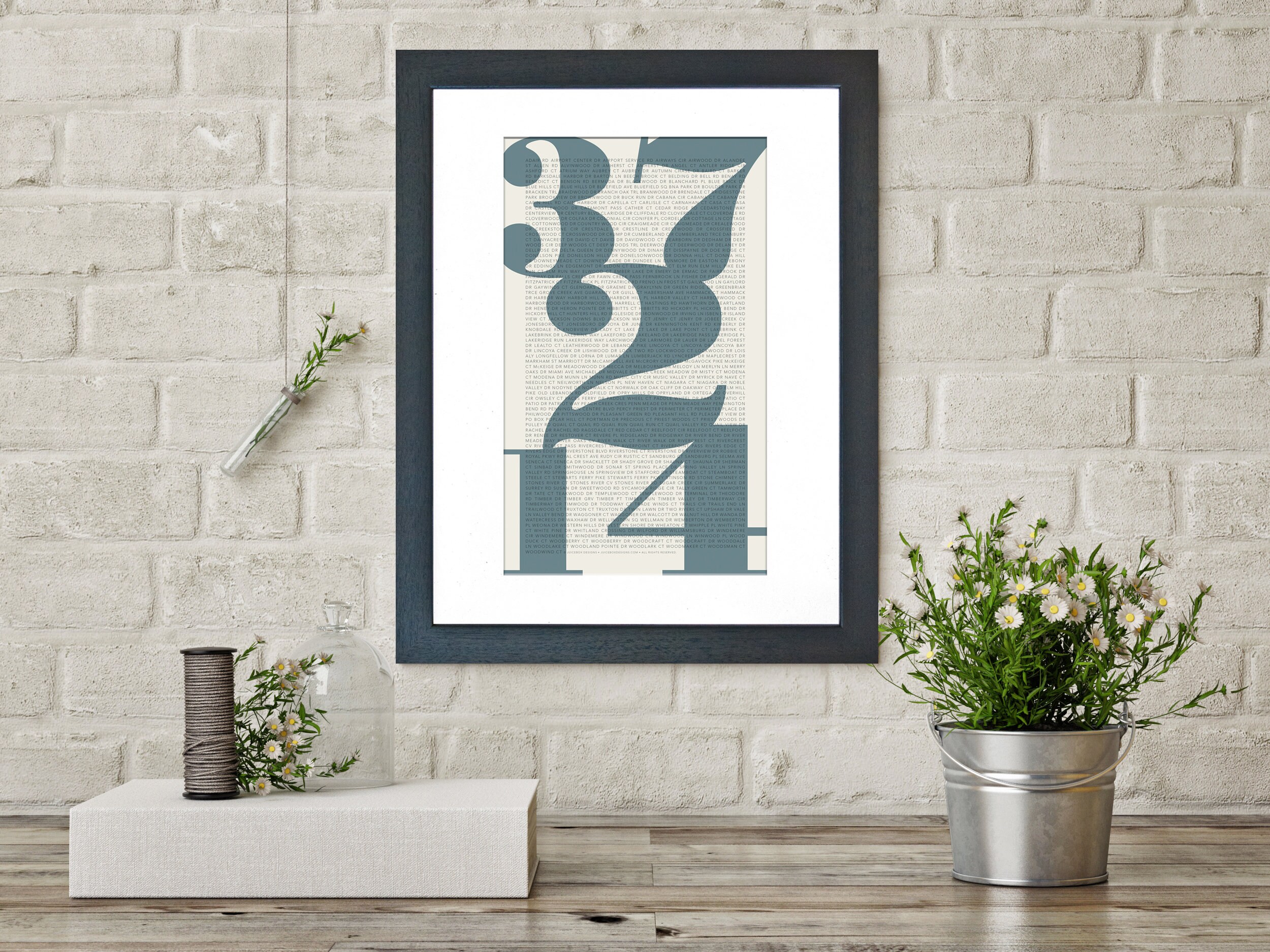 37214 Nashville Zip Code Print - Etsy