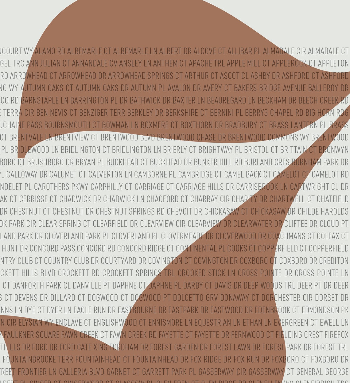 37027 Brentwood TN Zip Code Poster Etsy