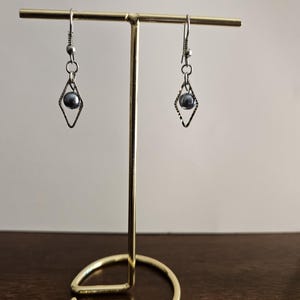 Earrings Dangle, Beaded Earrings for women, Drop Earrings, Dangling Earrings, Blue color Earrings