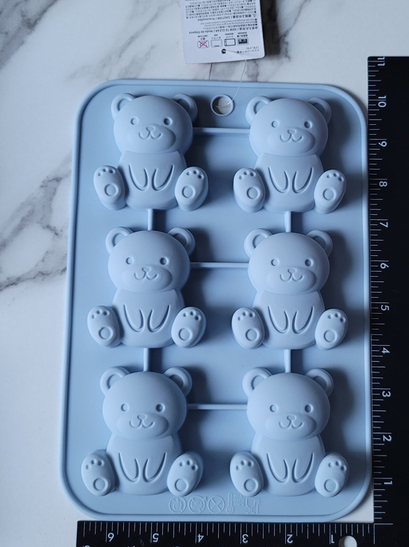Large Teddy Bear Silicone Mold Resin Chocolate Candy Craft Etsy