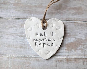 Sul Y MAMAU hapus, Happy Mother's day hanging ornament, token, GIFT, unique, WELSH gift, mam