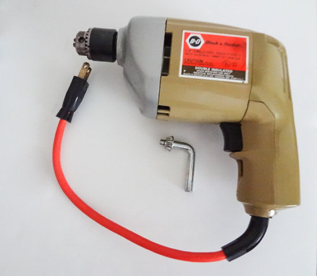Vintage Drill 1 4 Handheld Power Utility Electric Drill Double