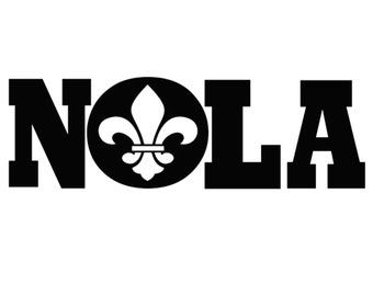 New Orleans (NOLA) Linear Logo Cutting Files (SVG & PNG)