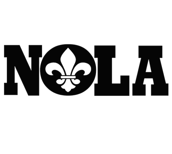New Orleans NOLA Linear Logo Cutting Files SVG & PNG - Etsy