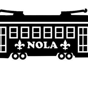 New Orleans (NOLA) Streetcar Cutting Files (SVG & PNG)