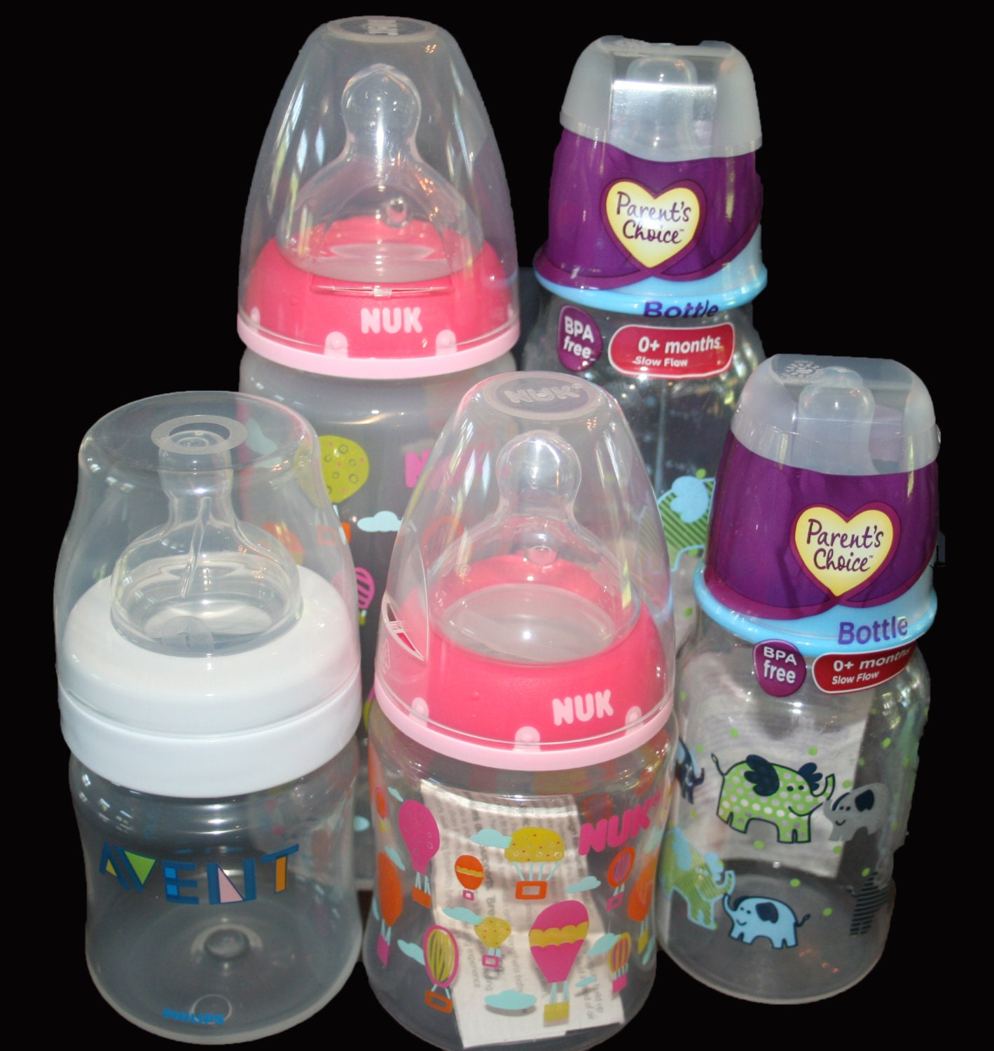 Monogrammed Baby Bottle Covers With BONUS Mom's Water Etsy