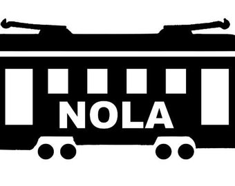 New Orleans (NOLA) Small Basic Streetcar Cutting Files (SVG & PNG)