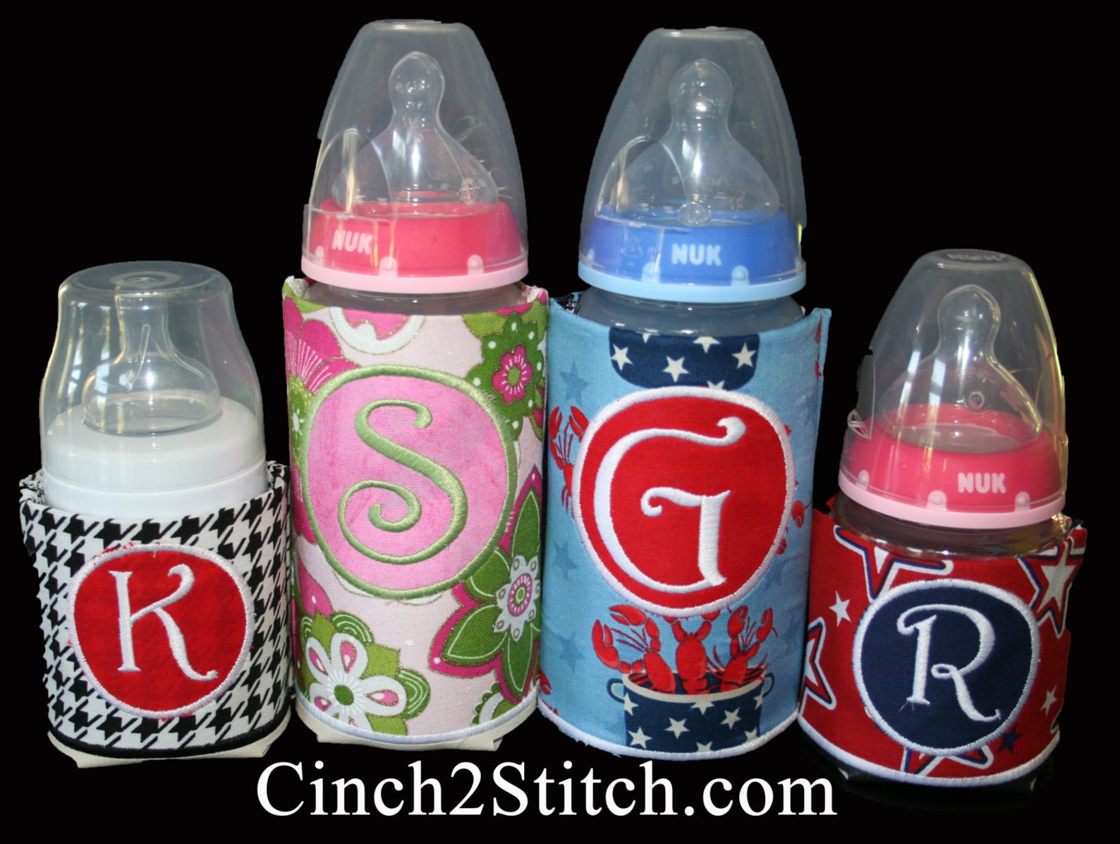 Monogrammed Baby Bottle Covers With BONUS Mom's Water Etsy