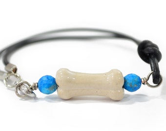 Dog Bone Bracelet - Dog Bone Beads - Boho  Bracelet - Dog Bracelet - Dog Jewelry - Dog Lover Jewelry  - Gifts Under 20  - Ready To Ship