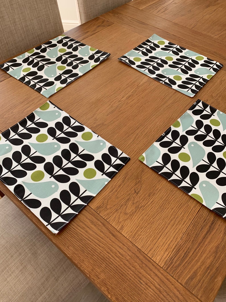 Scandinavian Style Placemats/ Early Bird Granite Fabric Etsy