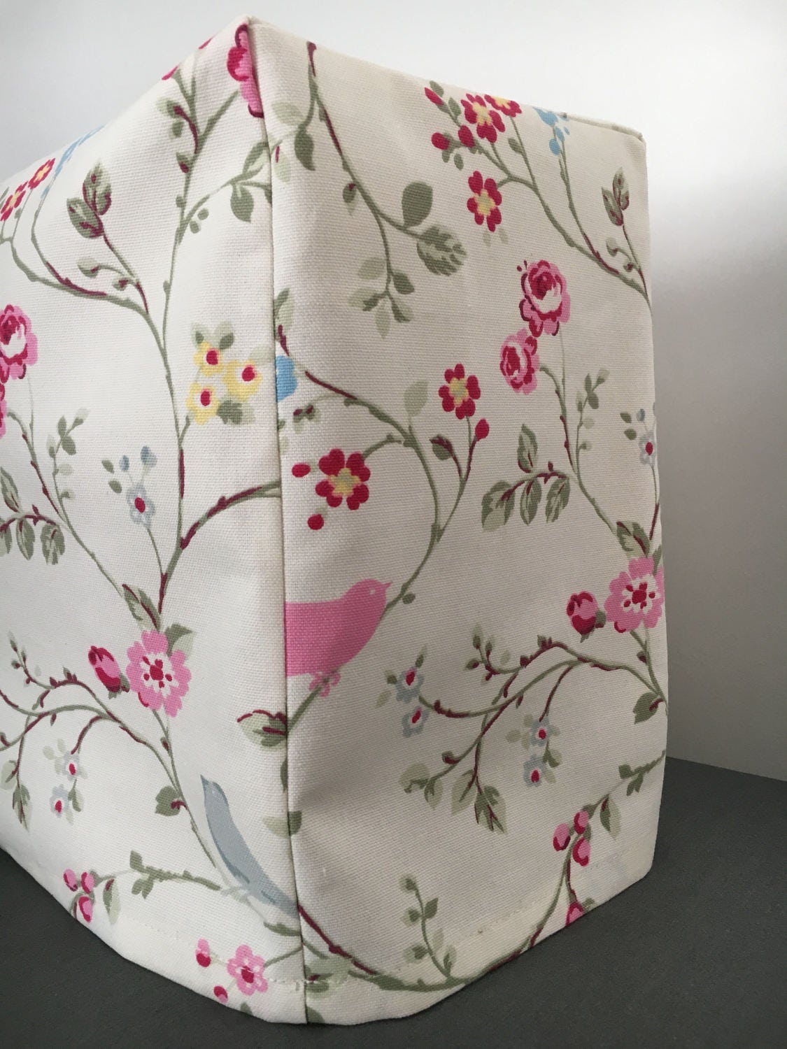 Bird Trail Fabric Shabby Chic Sewing Machine Cover/dust Cover 
