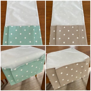 Overlocker Threadcatcher & Mat/ Scrap Bag/ Waste Collector for Overlocker / Serger / Sewing Mat / Clarke and Clarke Spotty Fabric