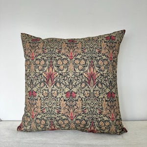 William Morris  / Snakeshead Forest Mocha 12&quot; 14&quot; 16&quot; 18&quot; 20&quot; 22&quot; 24&quot; Cushion Cover / Gifts / Room Décor