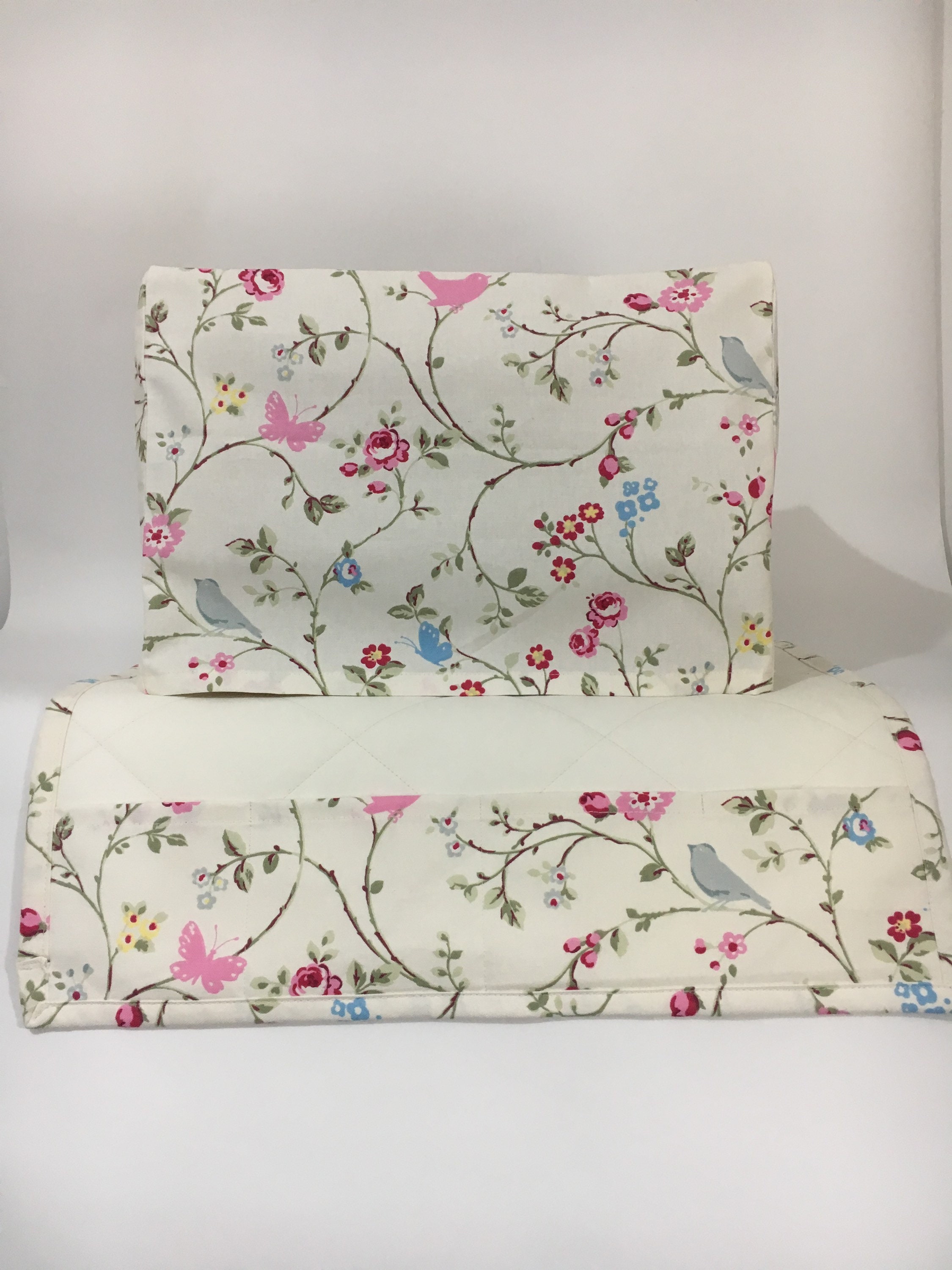 Bird Trail Fabric Shabby Chic Sewing Machine Cover/dust Cover 